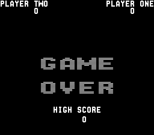clowns_win.exe: the GAME OVER title screen